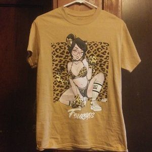 Spencer's Four Eyes Anime Tee sz. S